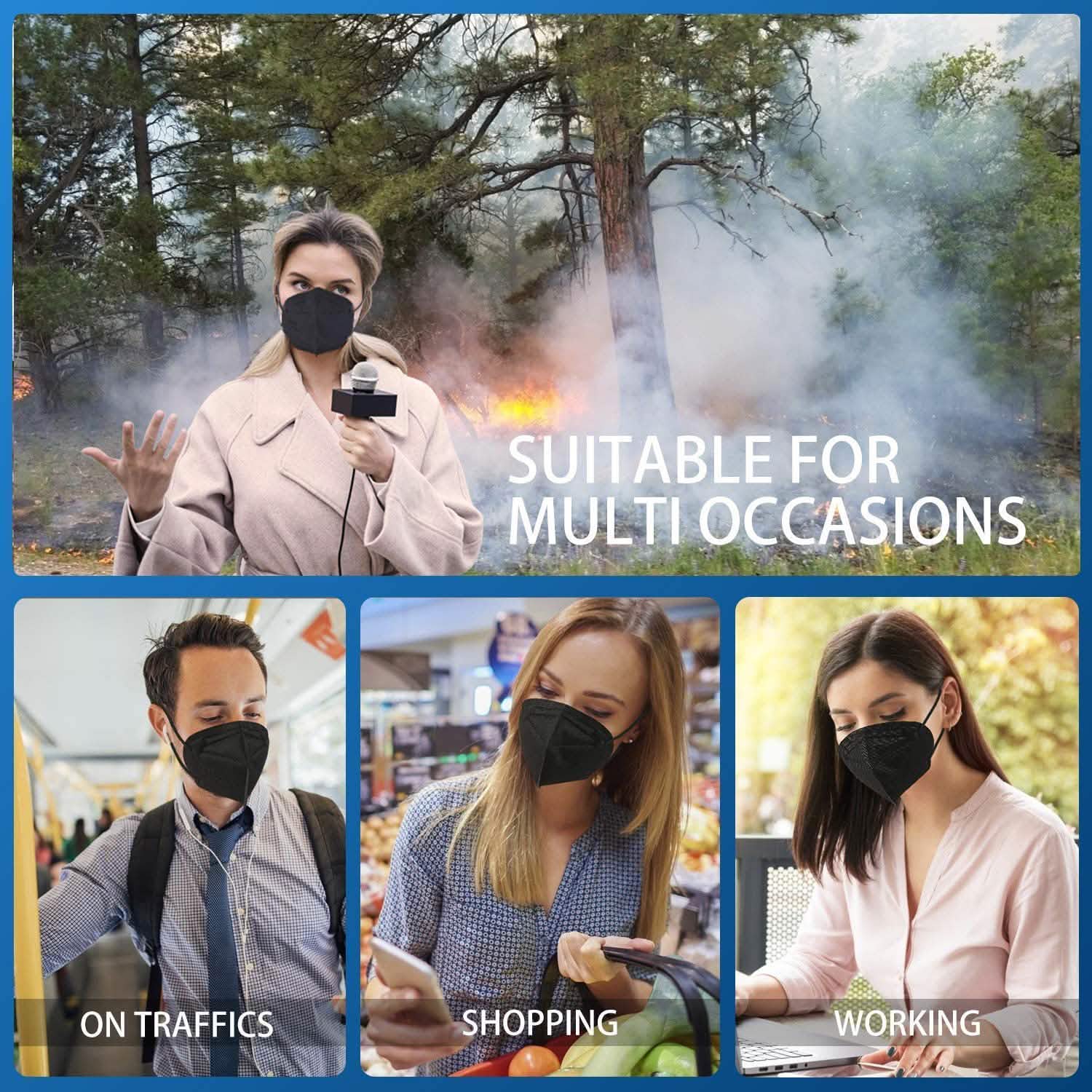 5-Layer Disposable KN95 Face Masks DailySale