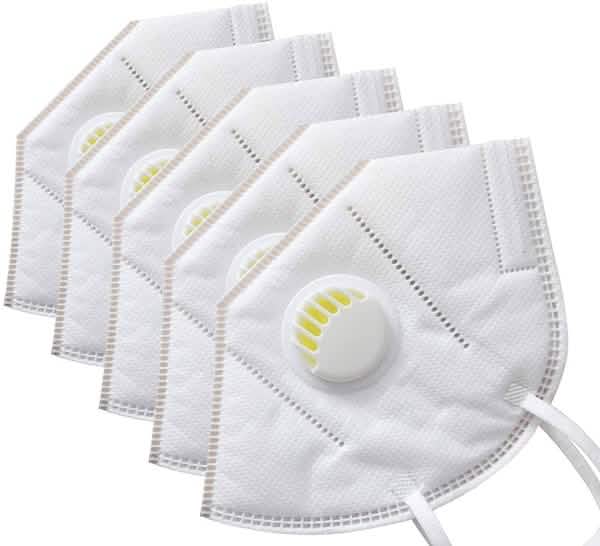 5 Layers KN95 Face Mask with Breathing Valve DailySale