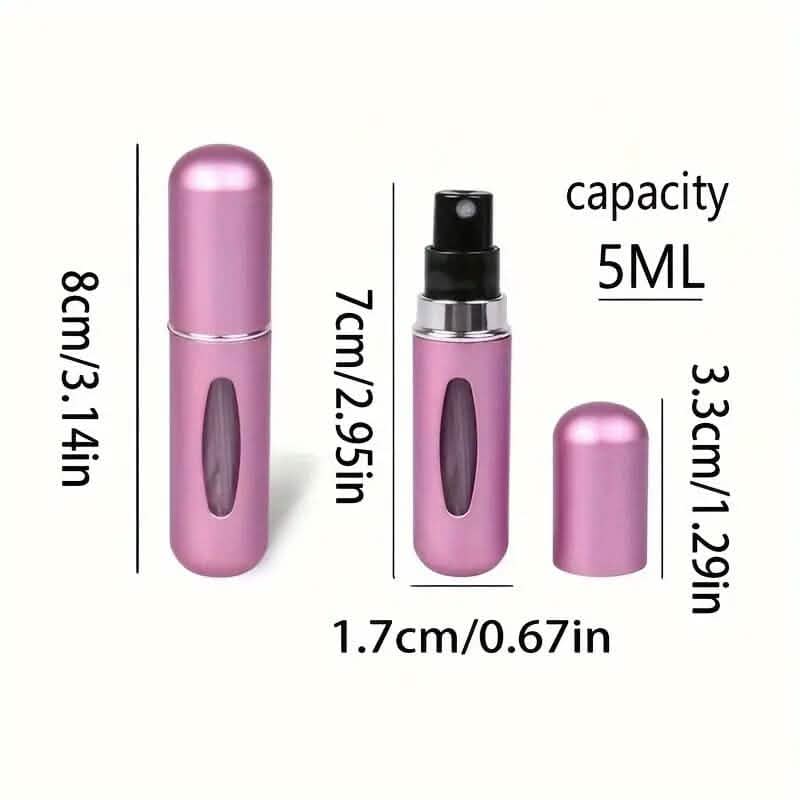 5-Pack: 0.17 Oz Matte Mini Perfume Atomizers DailySale