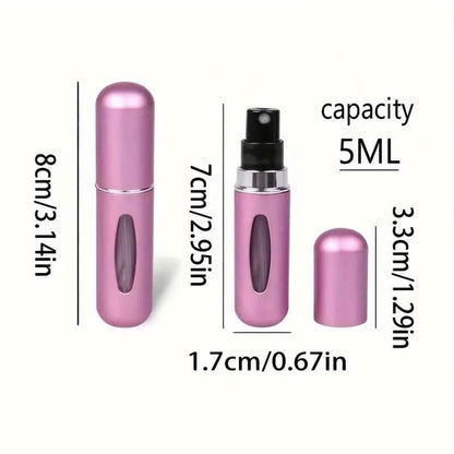 5-Pack: 0.17 Oz Matte Mini Perfume Atomizers DailySale