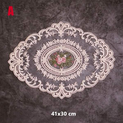 5-Pack: 3 Styles Vintage Lace Embroidery Placemat DailySale