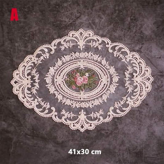 5-Pack: 3 Styles Vintage Lace Embroidery Placemat DailySale
