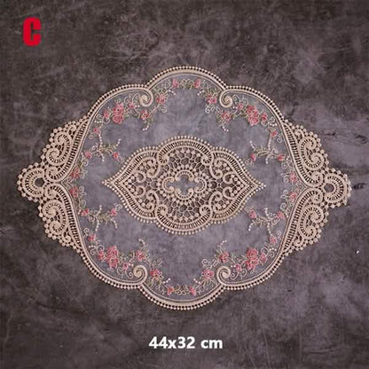 5-Pack: 3 Styles Vintage Lace Embroidery Placemat DailySale