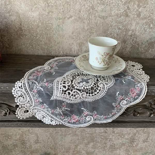 5-Pack: 3 Styles Vintage Lace Embroidery Placemat DailySale
