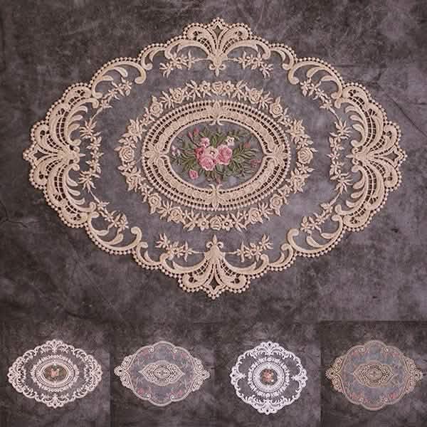 5-Pack: 3 Styles Vintage Lace Embroidery Placemat DailySale