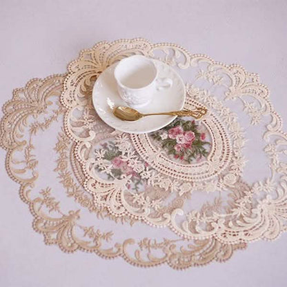 5-Pack: 3 Styles Vintage Lace Embroidery Placemat DailySale