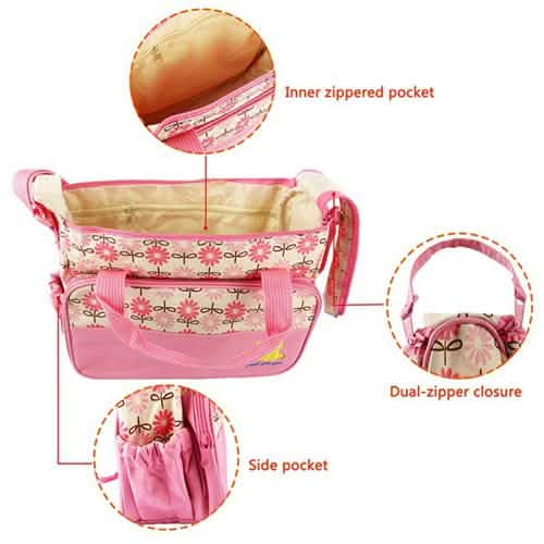5-Pack: Baby Nappy Diaper Bag Set DailySale