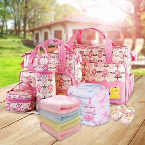 5-Pack: Baby Nappy Diaper Bag Set DailySale