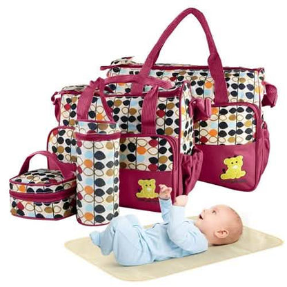 5-Pack: Baby Nappy Diaper Bag Set DailySale