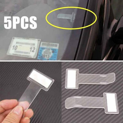 5-Pack: Car Vehicle Parking Ticket Permit Holder Clip Sticker DailySale