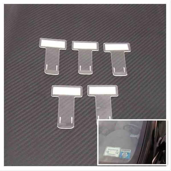 5-Pack: Car Vehicle Parking Ticket Permit Holder Clip Sticker DailySale