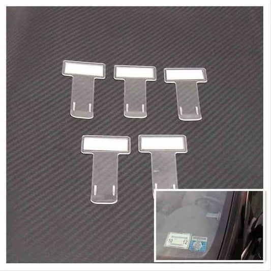 5-Pack: Car Vehicle Parking Ticket Permit Holder Clip Sticker DailySale