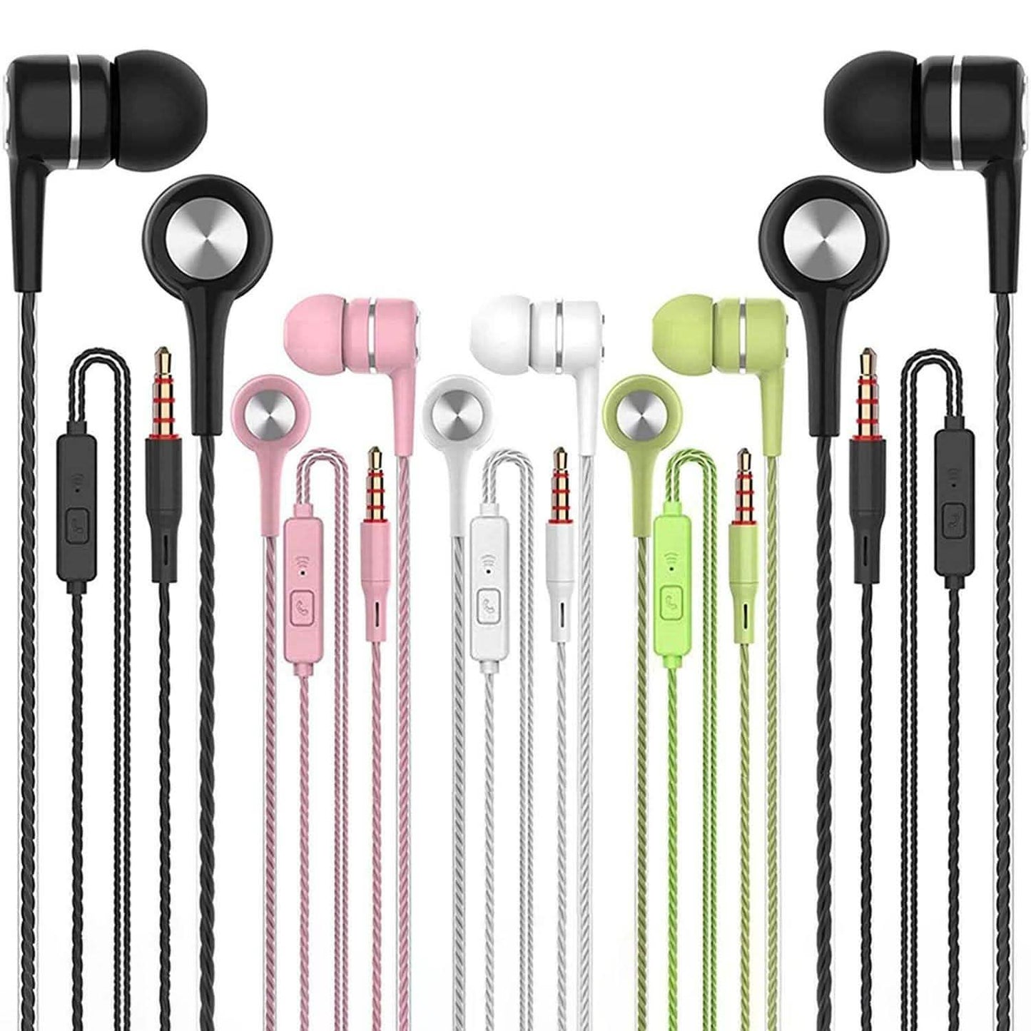 5-Pack: Earbuds Earphones with Microphone DailySale
