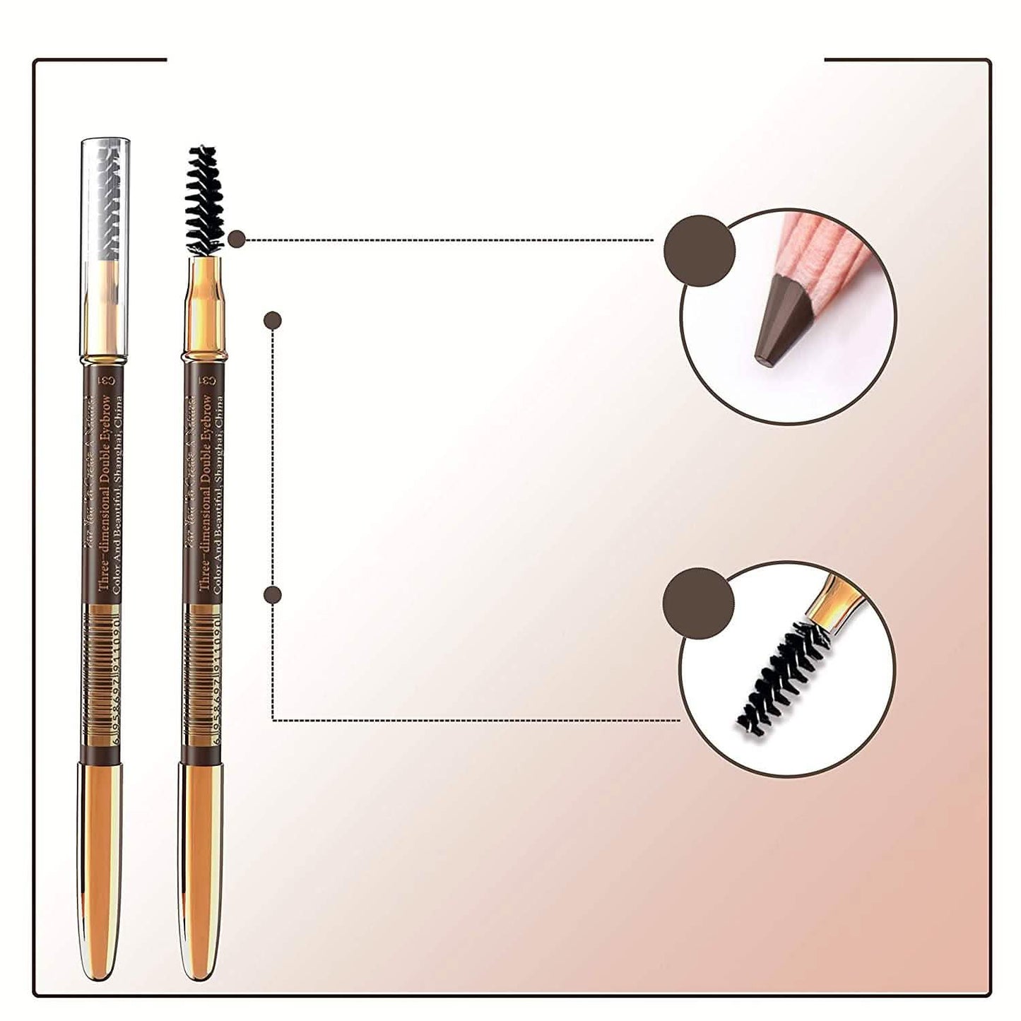 5-Pack: Eyebrow Pencil Longlasting Waterproof Durable Liner DailySale