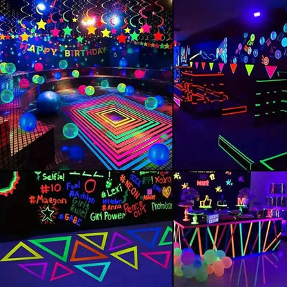 5-Pack:  Fluorescent Light Tape for Party Decorations, Birthdays & Crafts DailySale