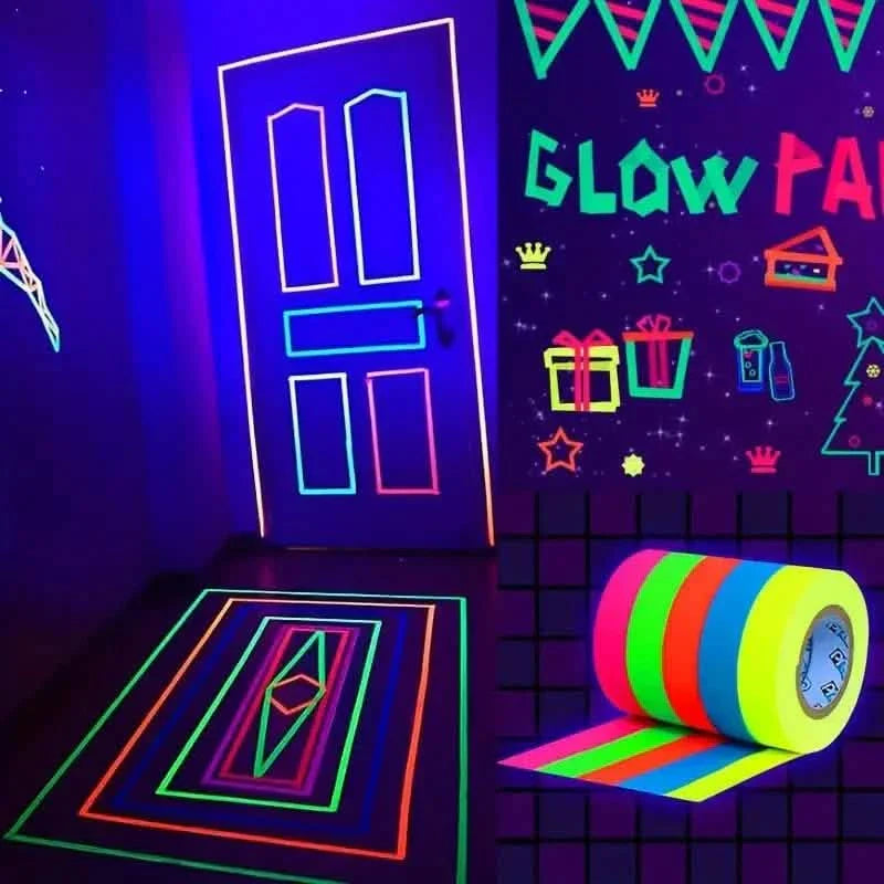 5-Pack:  Fluorescent Light Tape for Party Decorations, Birthdays & Crafts DailySale