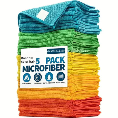 5-Pack: Household Cleaning Towel Set Non-Linting Cleaning Cloth DailySale