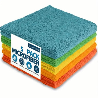 5-Pack: Household Cleaning Towel Set Non-Linting Cleaning Cloth DailySale