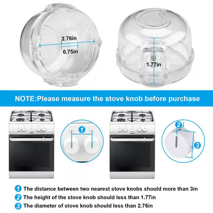 5-Pack: Kitchen Gas Electric Stove Knob Safety Covers DailySale