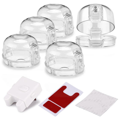 5-Pack: Kitchen Gas Electric Stove Knob Safety Covers DailySale