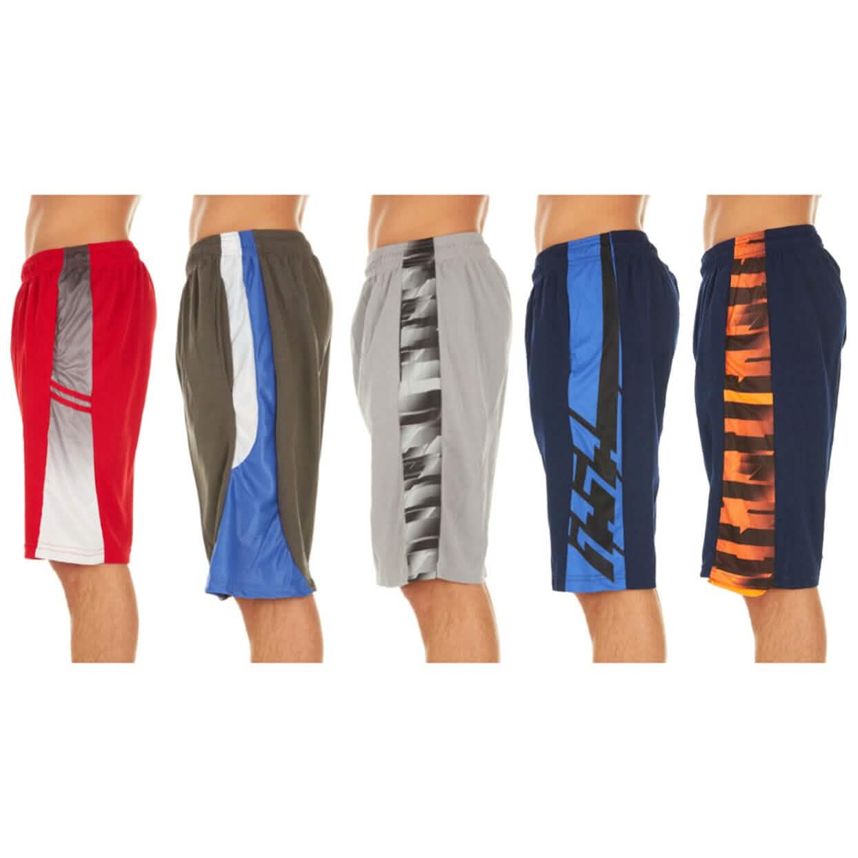 5-Pack: Men's Active Athletic Assorted Performance Shorts DailySale