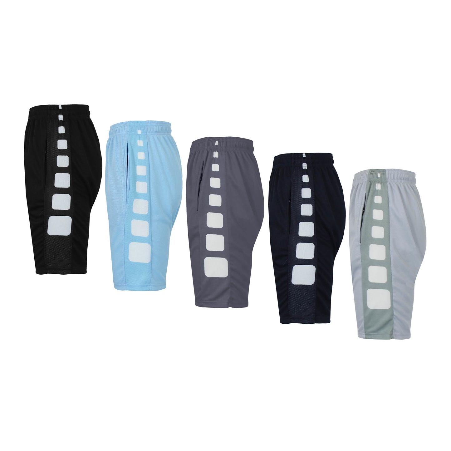 5-Pack: Men's Moisture Wicking Active Mesh Shorts DailySale