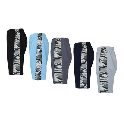 5-Pack: Men's Moisture Wicking Active Mesh Shorts DailySale