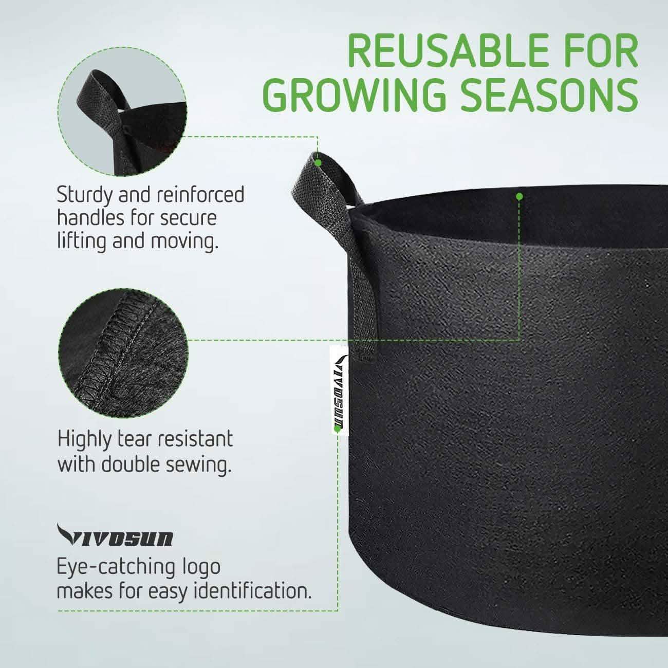5-Pack: Plant Grow Bags DailySale