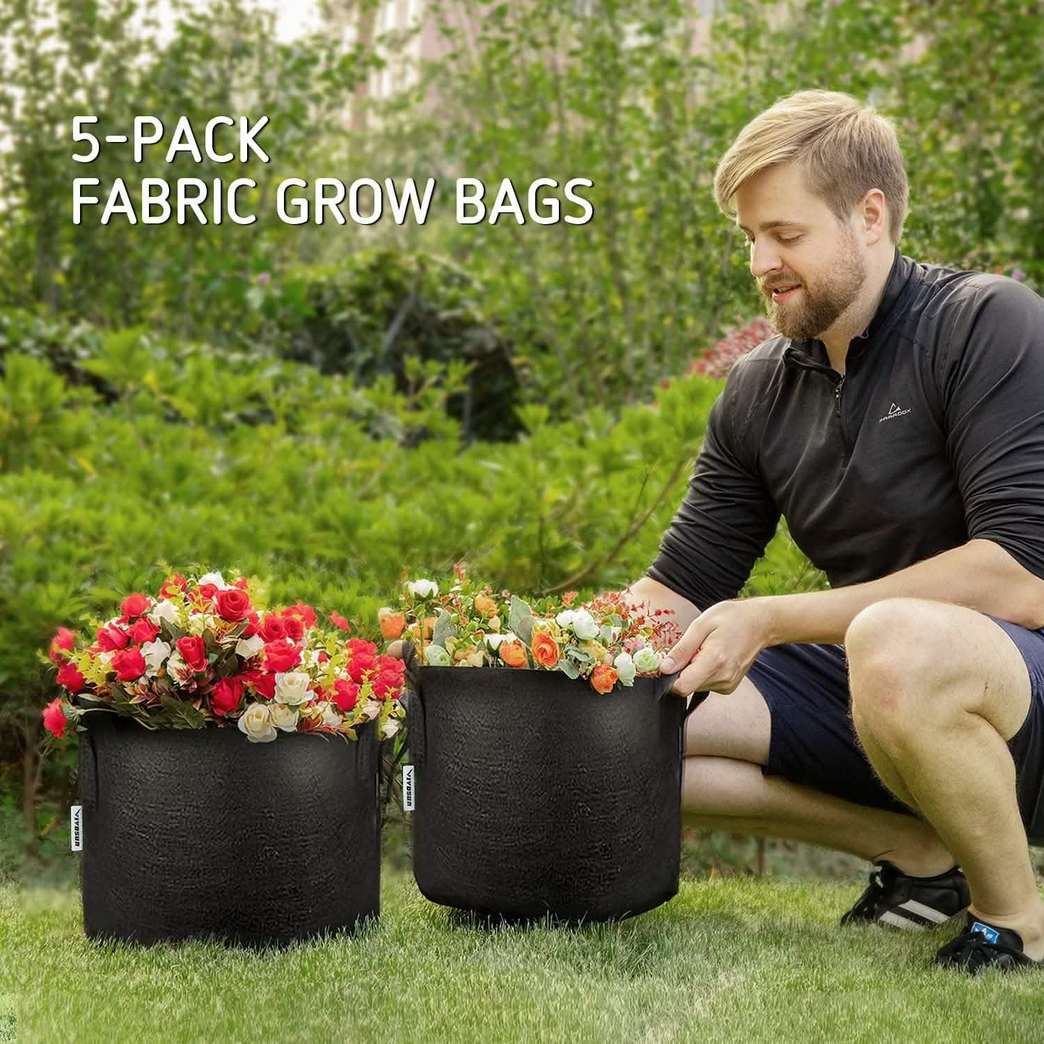 5-Pack: Plant Grow Bags DailySale
