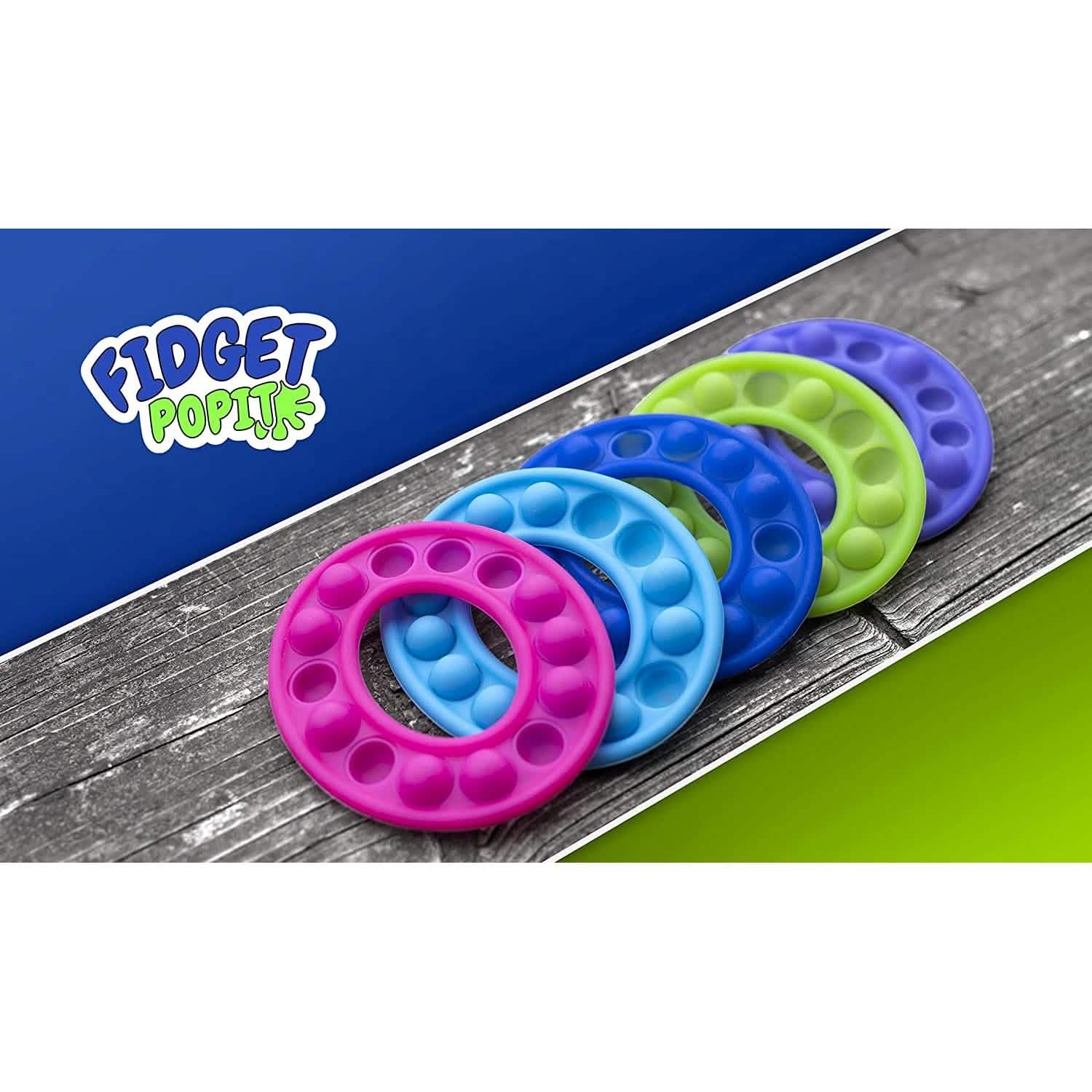 5-Pack: Pop It Fidget Toy Sensory Push Bubble Circle Pop Its DailySale