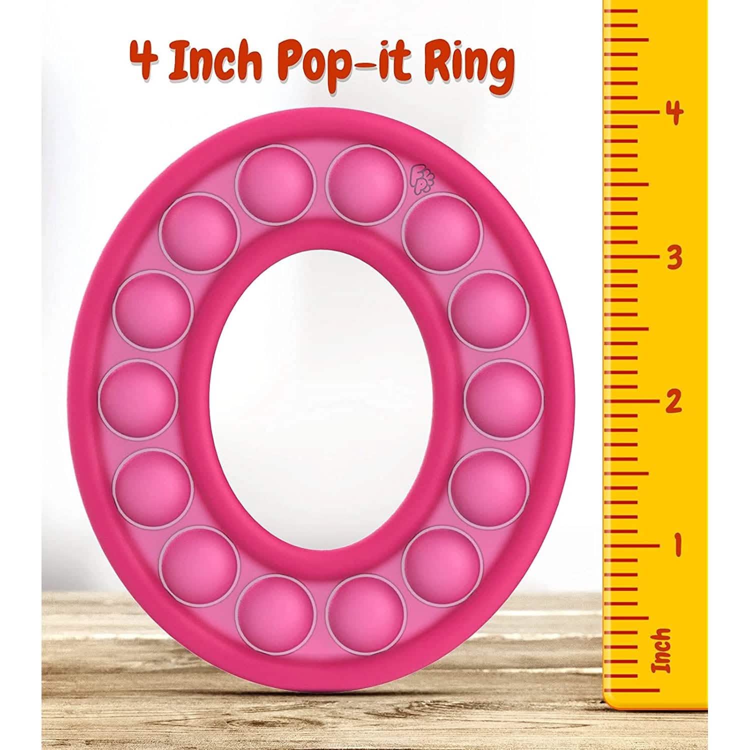 5-Pack: Pop It Fidget Toy Sensory Push Bubble Circle Pop Its DailySale