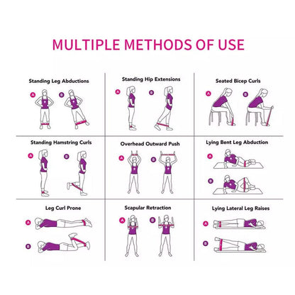 5-Pack: Precision Workout Yoga Fitness Exercise Bands Loops DailySale