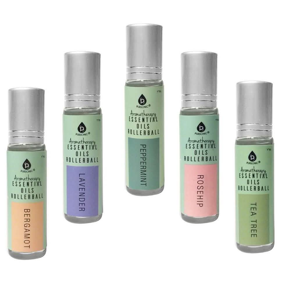 5-Pack: Pursonic Aromatherapy Essential Oils Rollerball DailySale