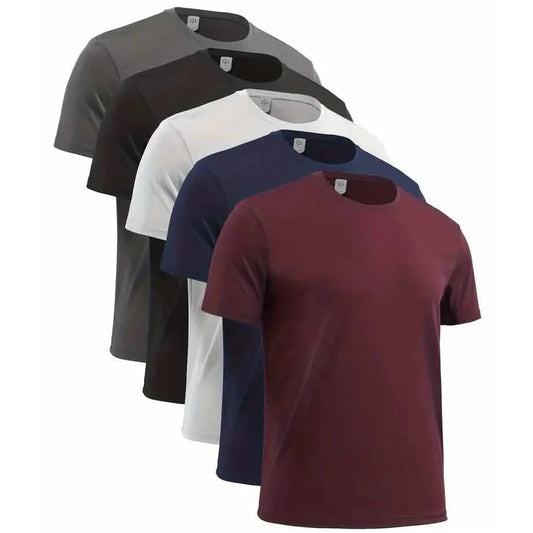 5-Pack: Quick Dry Men's T-Shirts Sport Short Sleeve DailySale
