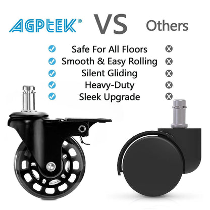 5-Pack: Replacement Office Chair Casters DailySale