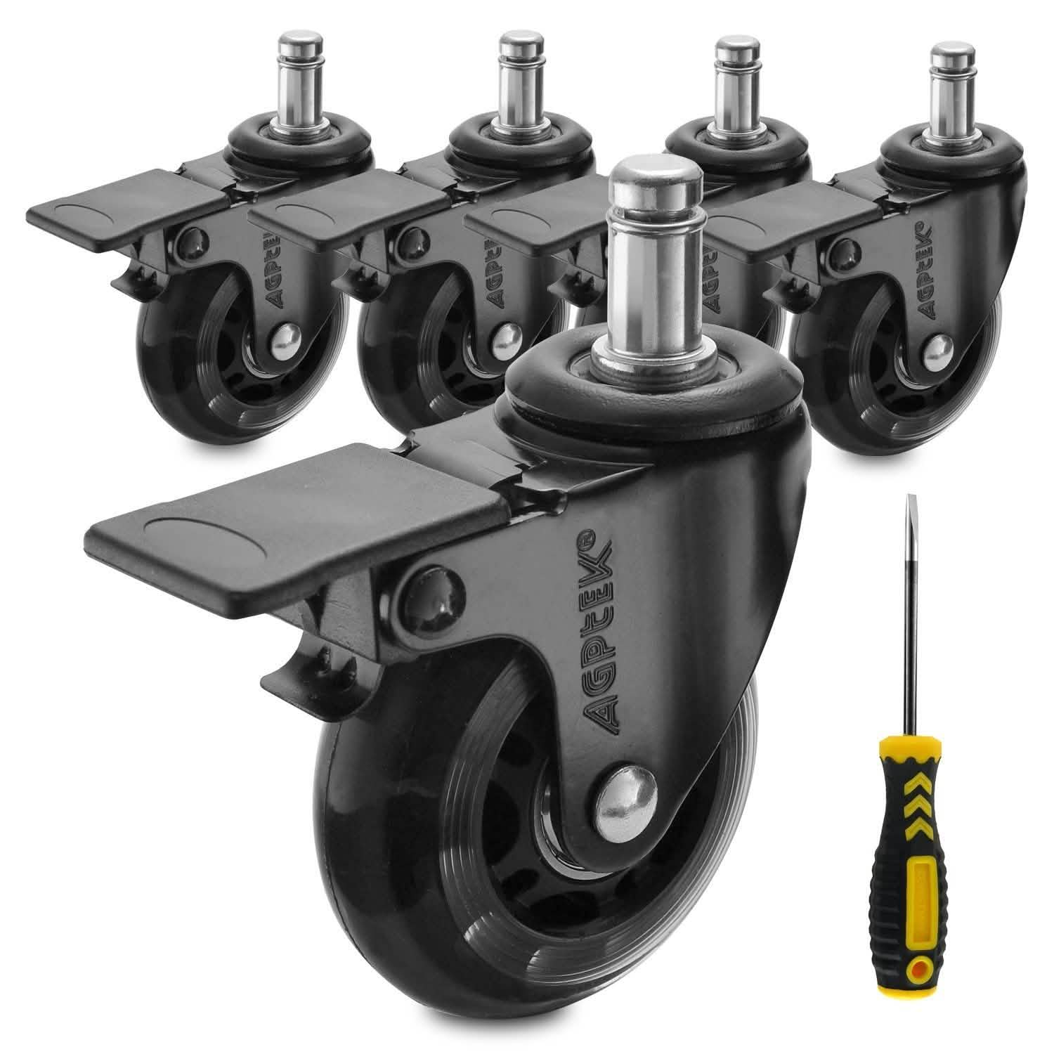 5-Pack: Replacement Office Chair Casters DailySale