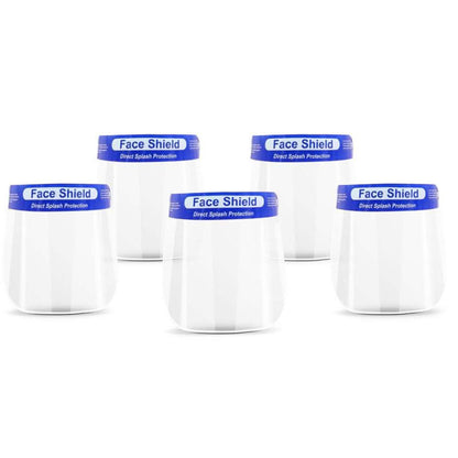 5-Pack: Reusable Waterproof Transparent Face Shield DailySale