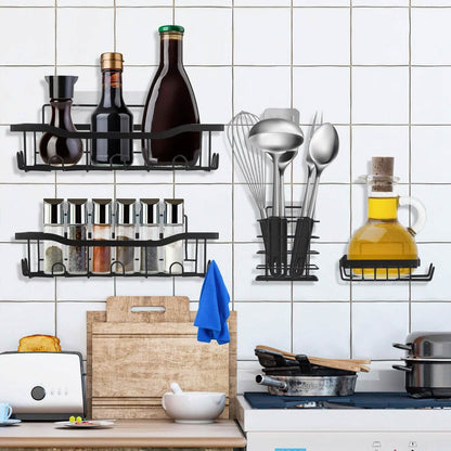 5-Pack: Shower Caddy Shelves with 18 Inbuilt Hooks DailySale