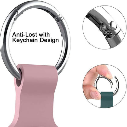 5-Pack: Silicone Airtag Holder with Anti-Lost Keychain DailySale