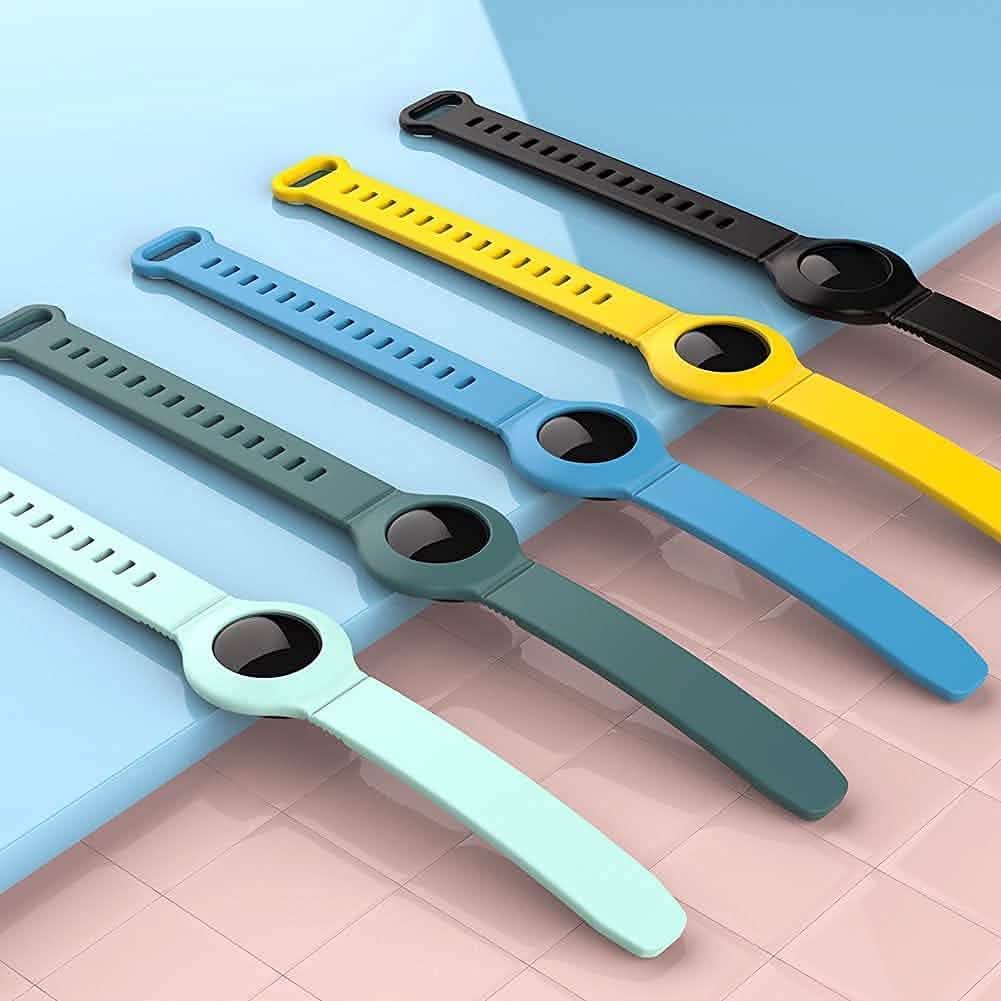 5-Pack: Silicone Airtag Holder with Anti-Lost Keychain DailySale