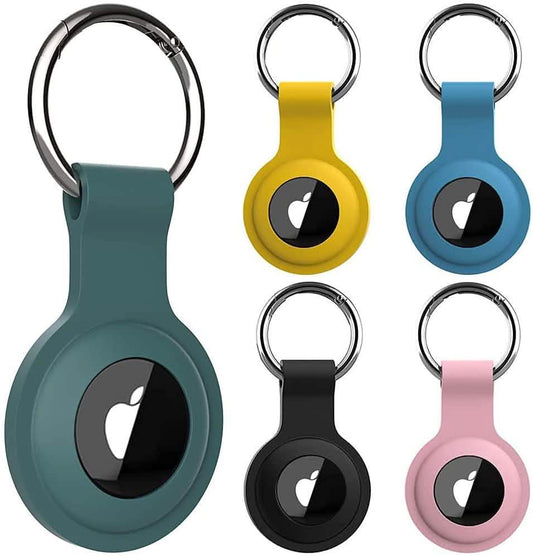 5-Pack: Silicone Airtag Holder with Anti-Lost Keychain DailySale