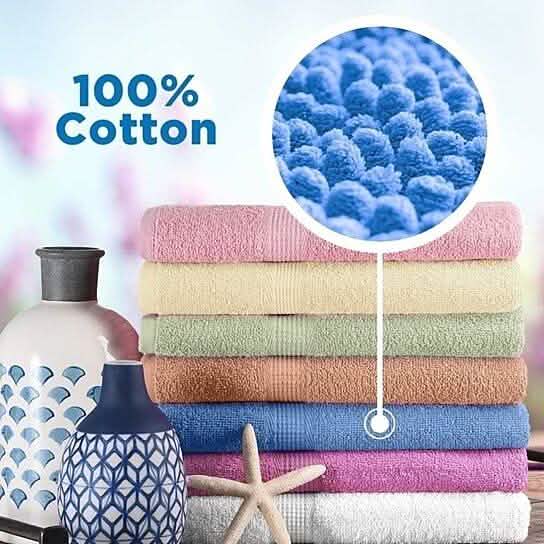 5-Pack: Super Absorbent 100% Cotton Bath Towels DailySale