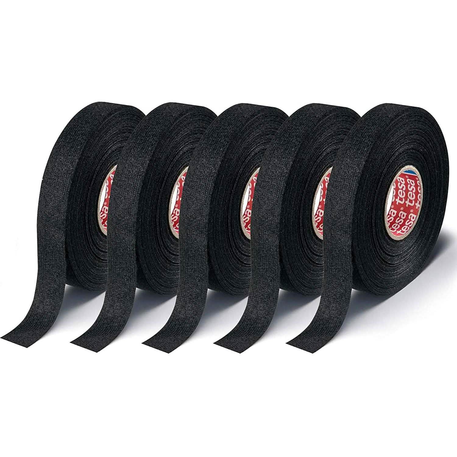 5-Pack: Tesa 51608 Adhesive Wiring Loom Cloth Tape DailySale