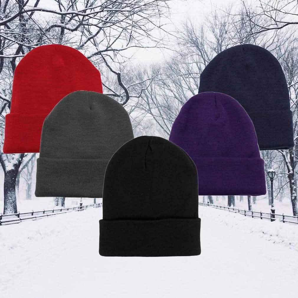 5-Pack: Thermal Windproof Winter Beanie Hat DailySale