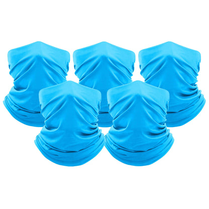 5-Pack: Unisex Moisture Wicking Gaiter Face Neck Scarf Bandanna DailySale