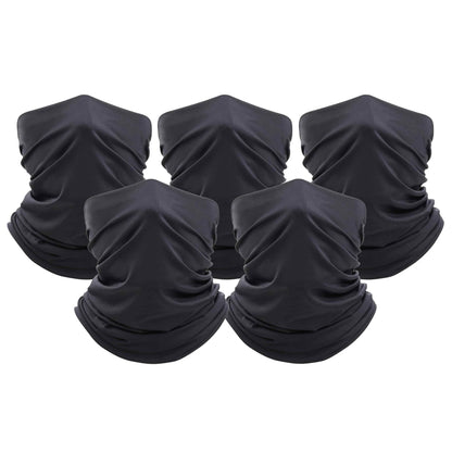 5-Pack: Unisex Moisture Wicking Gaiter Face Neck Scarf Bandanna DailySale