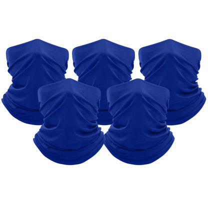 5-Pack: Unisex Moisture Wicking Gaiter Face Neck Scarf Bandanna DailySale