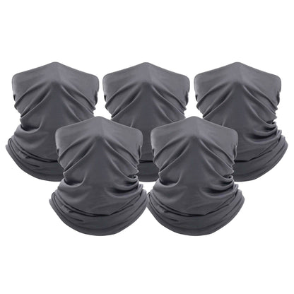 5-Pack: Unisex Moisture Wicking Gaiter Face Neck Scarf Bandanna DailySale
