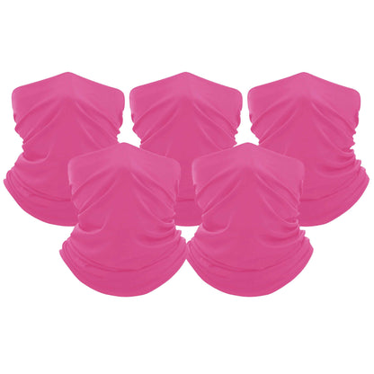 5-Pack: Unisex Moisture Wicking Gaiter Face Neck Scarf Bandanna DailySale