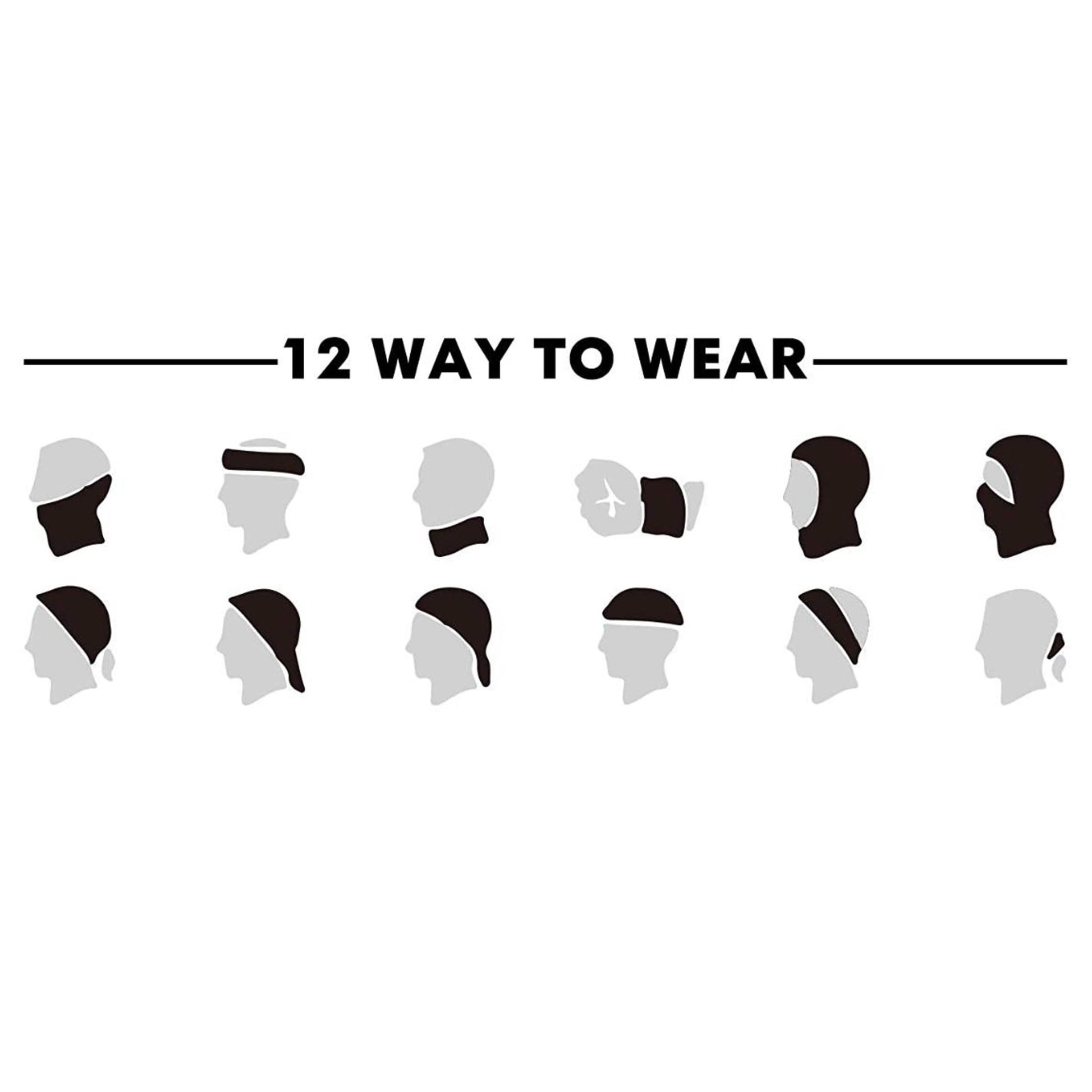 5-Pack: Unisex Moisture Wicking Gaiter Face Neck Scarf Bandanna DailySale